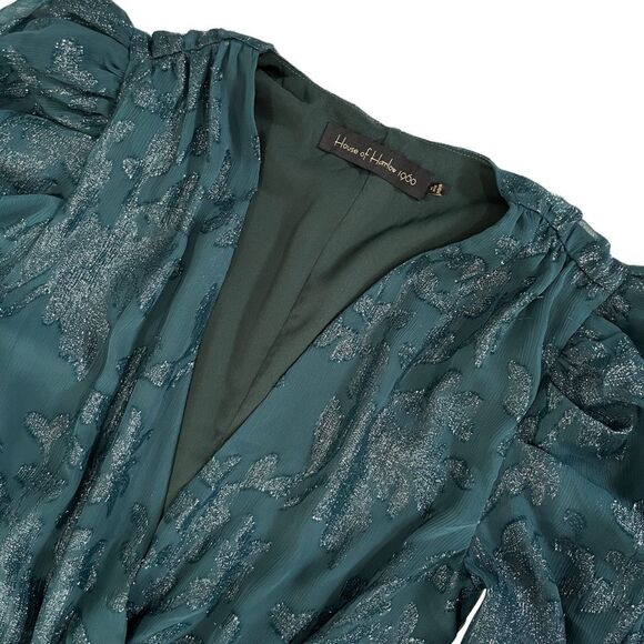 House of Harlow 1960 x REVOLVE Sumner Mini Dress in Deep Teal - Picture 5 of 8